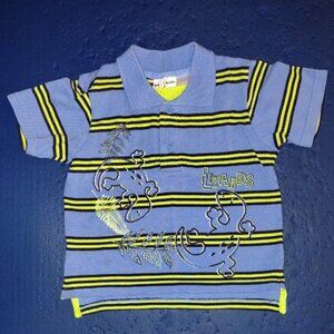 b.t. kids  Blue Striped Polo